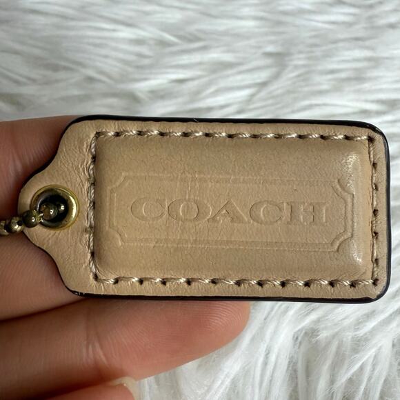 1.5" COACH Fob Bag Charm Hang tag Hangtag - Picture 1 of 2